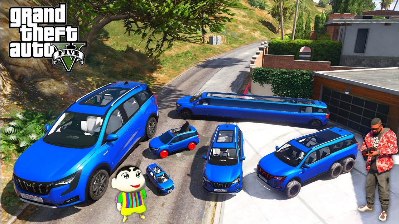 Franklin & Shinchan Stealing Mahindra XUV 700 Cars in Gta 5 | Gta V Gameplay
