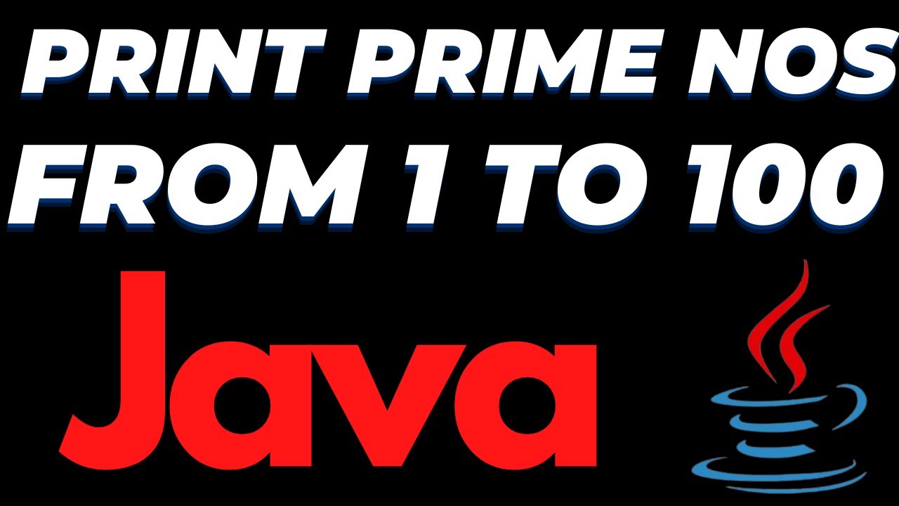 Программа Java для печати простых чисел от 1 до 100 с использованием цикла for.