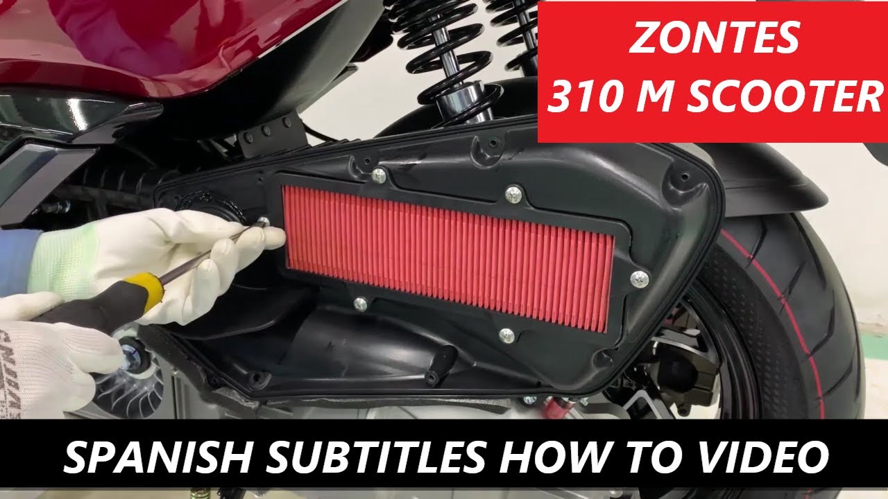 ZONTES 310 M SCOOTER FILTERS REPLACE GUIDE