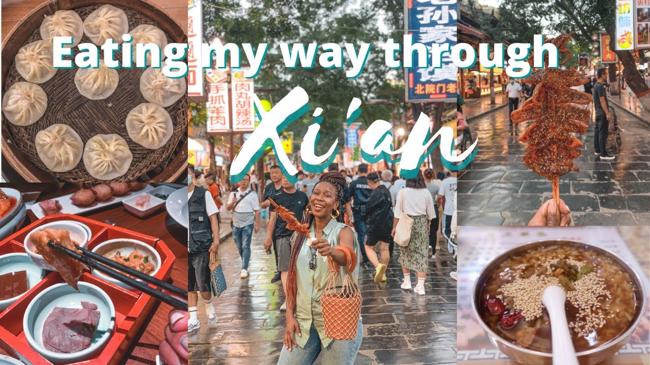 Xi'an Travel Vlog PART 1:  Xi'an Famous Foods | Bell & Drum Tower | Muslim Quarter & more! 西安