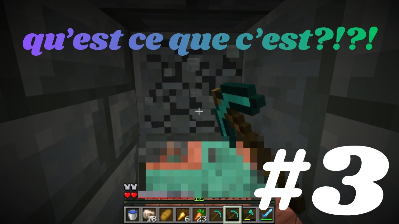 #3 minecraft | j'ai trouvé une dinguerie en minant |