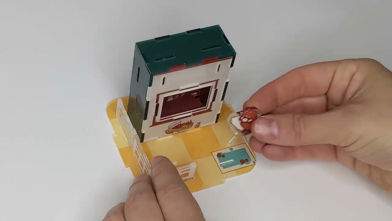 Acrylic 3D Puzzle Coffee Shop | Custom Acrylic Model