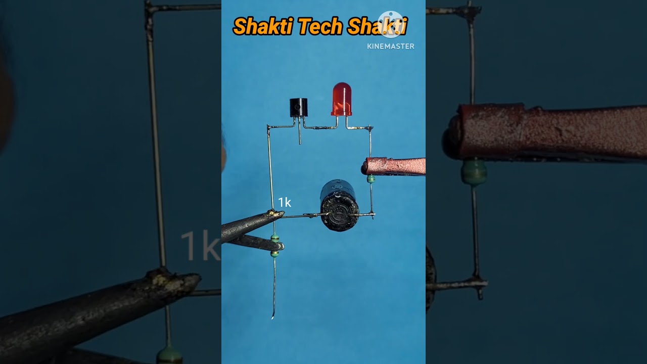 Single Transistor Led Flasher |#viral #shorts #trending |@Shaktitechshakti