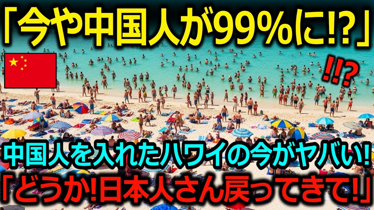 【海外の反応】衝撃！ハワイのガイドが涙の告白「中国人観光客はもう限界…日本人よ、どうか戻ってきてくれ」その理由に世界が震えた　#海外の反応 #海外の反応集 #海外のリアクション