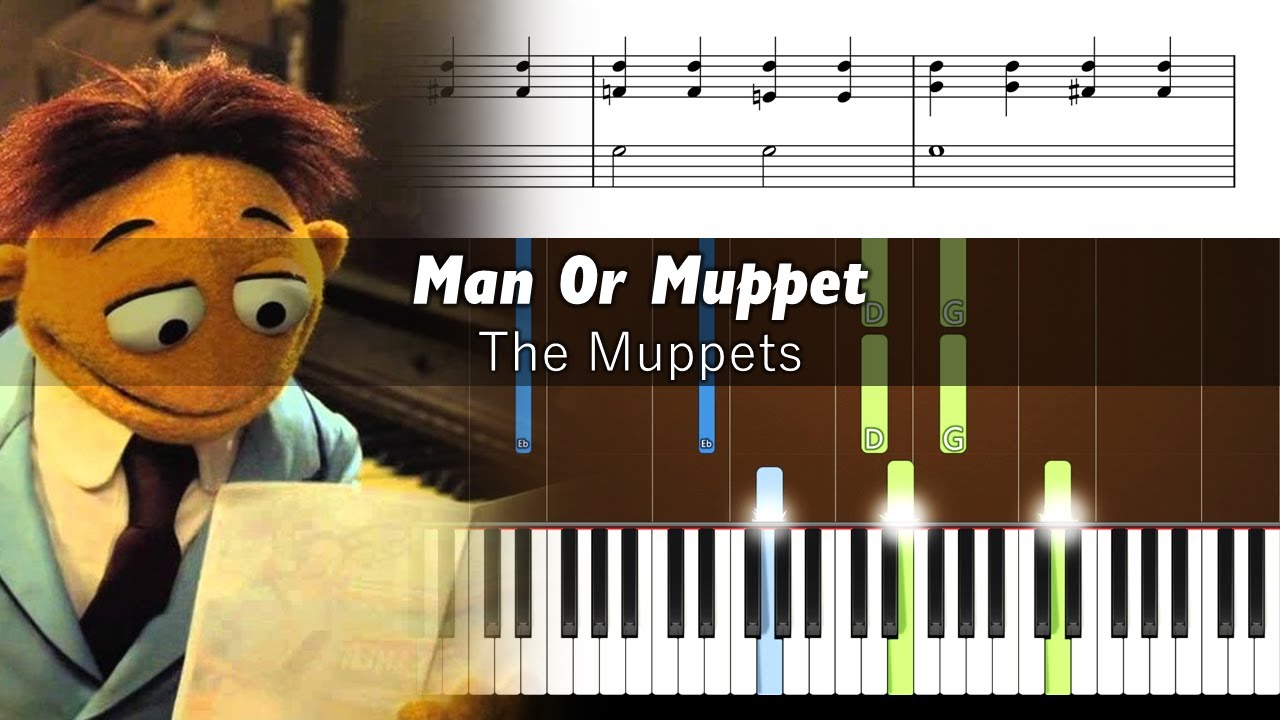 The Muppets - Man or Muppet - Accurate Piano Tutorial with Sheet Music