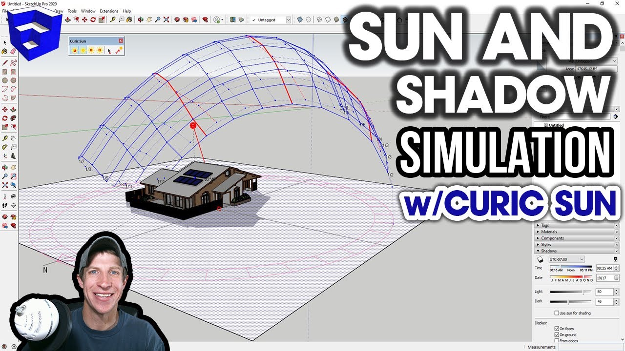 Моделирование СОЛНЦА И ТЕНИ в SketchUp с помощью Curic Sun