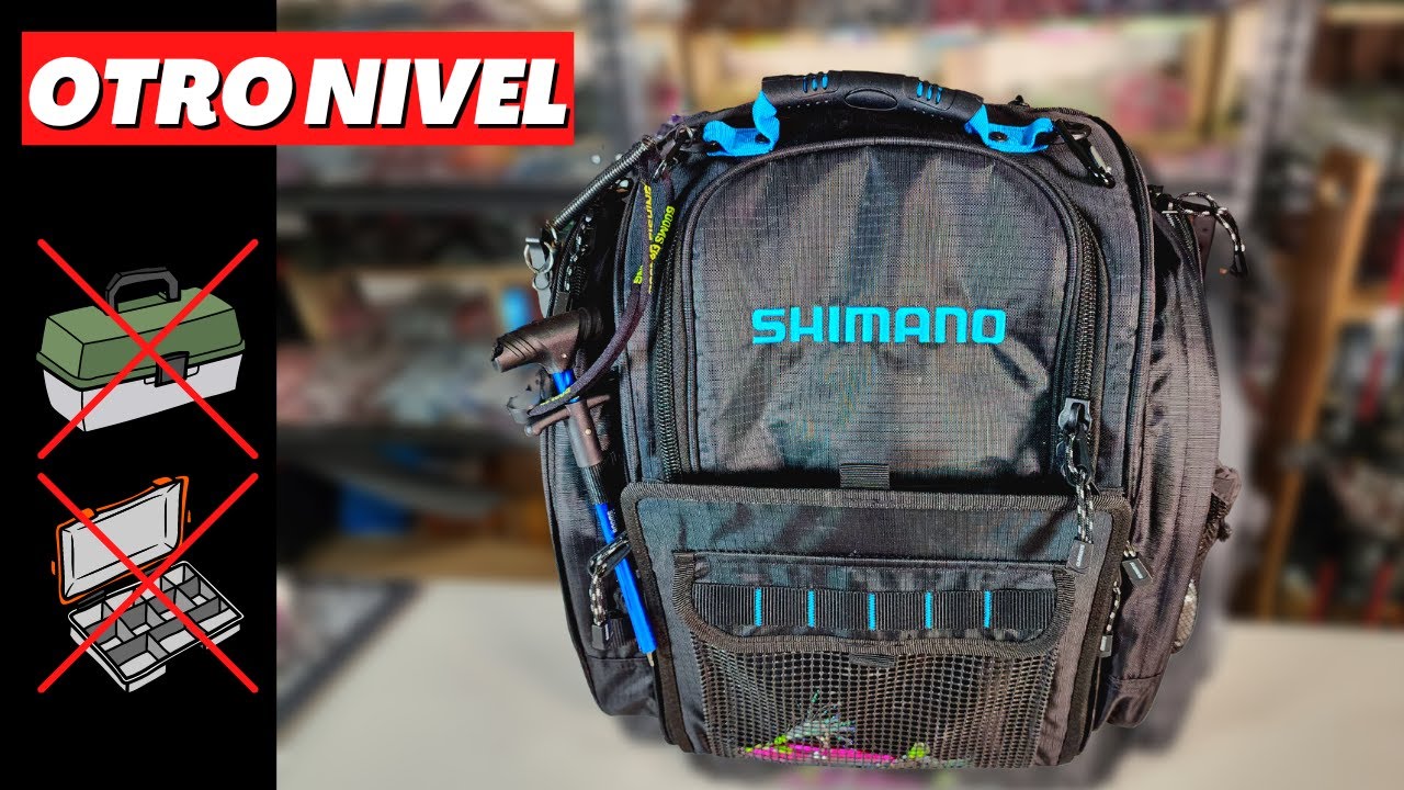 Mochila o bolsa de pesca Shimano Blackmoon para guardar y transportar articules de pesca!
