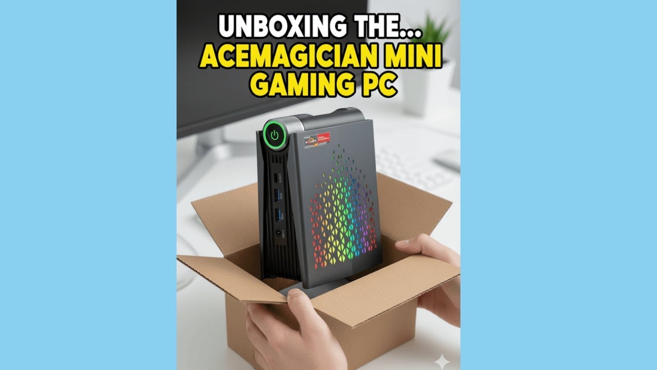 Игровой ПК ACEMAGICIAN Ryzen Mini PC, AMD Ryzen 7 Pro 5875U 16 ГБ. РАСПАКОВКА