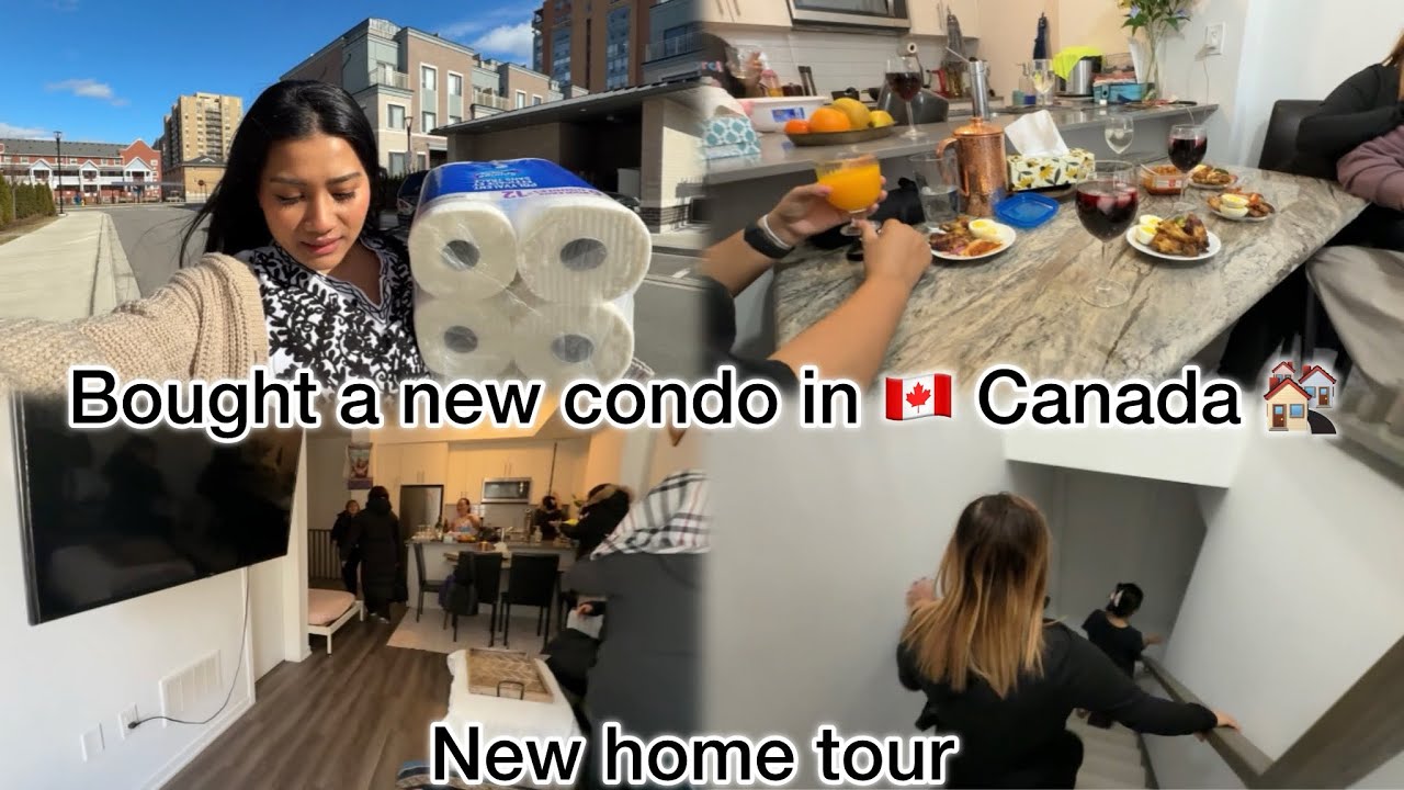Bought a new condo in Canada 🇨🇦 🏘️ 😭|| new home tour || 