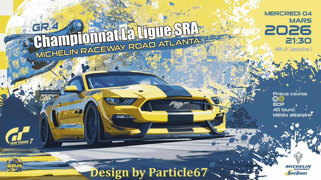 🏆Championnat SRA🏆 S9 M1 - Division GT1 : Road Atlanta ➡️ 40 Tours