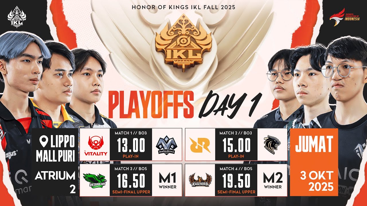 LIVE | IKL Fall 2025 | Playoffs Hari 1