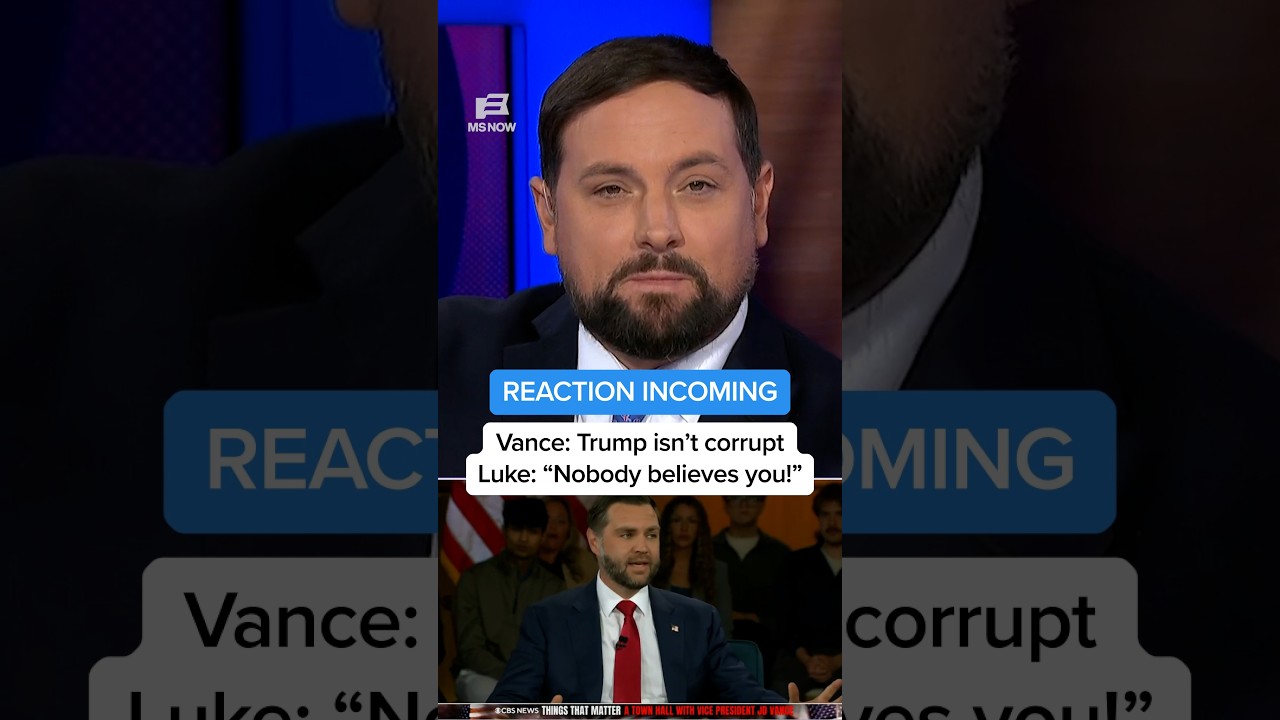 РЕАКЦИЯ &ndash; Вэнс: Трамп не коррумпирован. Люк: &laquo;Вам никто не верит!&raquo;
