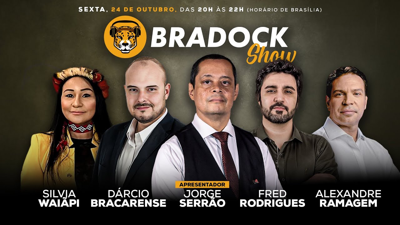 Bradock Show 24/10/25 - Jorge Serr&atilde;o, D&aacute;rcio Bracarense, Silvia Wai&atilde;pi, Fred Rodrigues e Ramagem