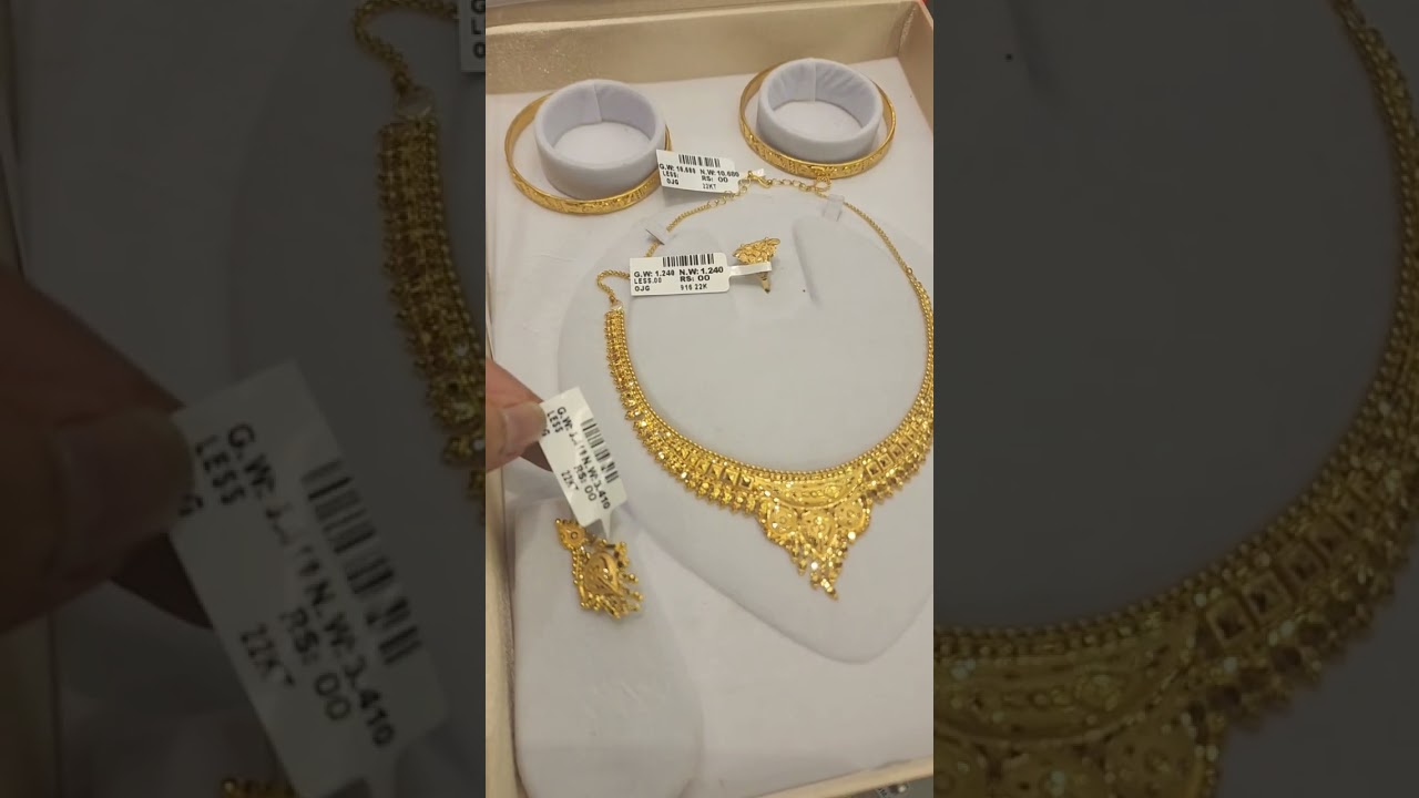 Necklace set✨️#22krt#Best Jewellery Guwahati#Oscar#Lakhtokia Assam#goldjewellery#viral#trending