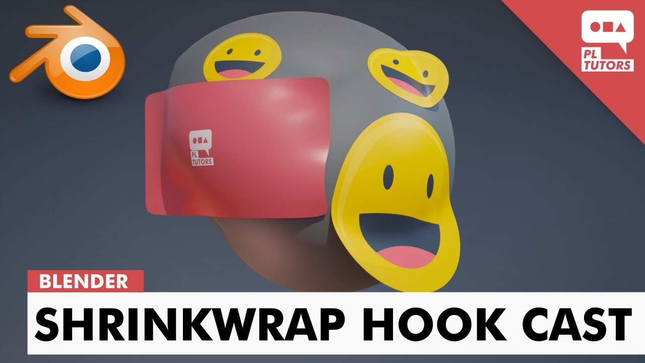 Modyfikatory: Shrinkwrap, Hook i Cast - Blender 2.81