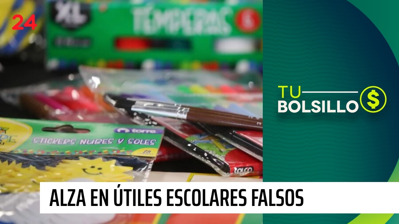 Útiles escolares falsos: llaman a comprar en el comercio formal | 24 Horas TVN Chile