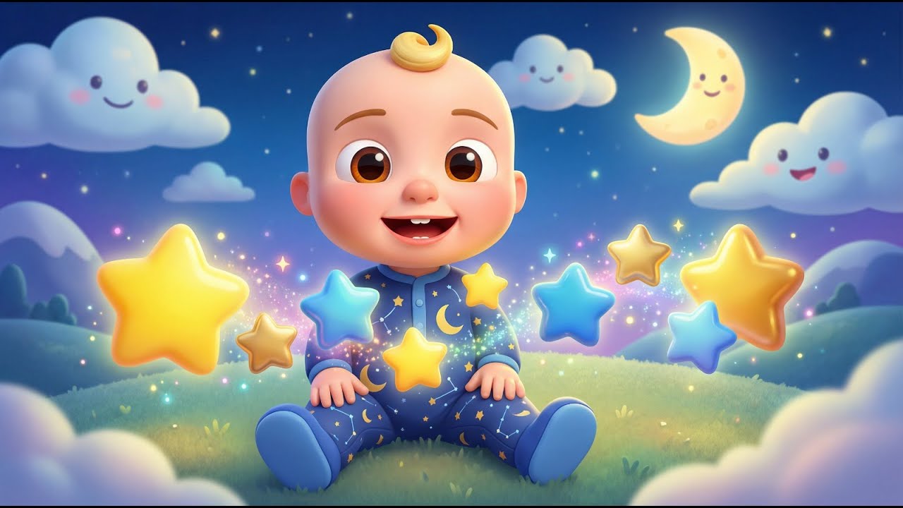 Count the Stars in the Sparkling Sky | Counting Kids Song | Fun Learning Nursery Rhyme