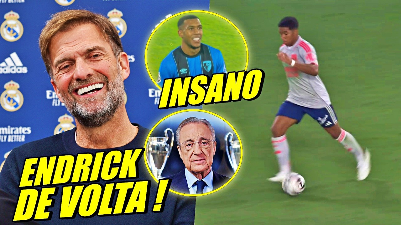 NOSSA !! LANCE DE BRASILEIRO ESPANTA EUROPA ! REAL QUER ENDRICK COM KLOPP E MAIS