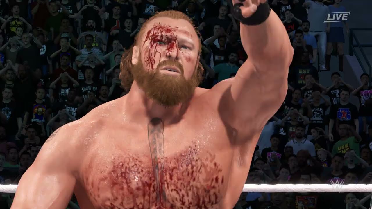 WWE2K25-Brock Lesnar vs The Rock l WWE Title Match