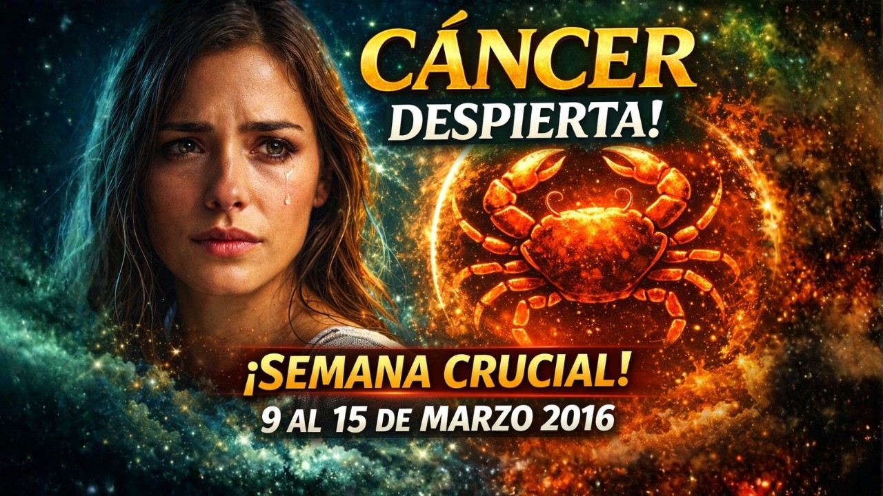 CÁNCER ♋ UNA REVELACIÓN LLEGA A TU VIDA | Horóscopo Semanal 9-15 Marzo