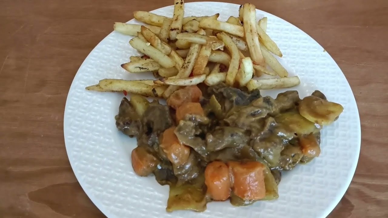 Chinese curry with induction wok burner