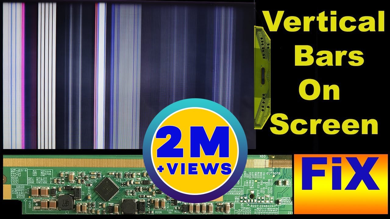 How to fix vertical bars on LED TV
