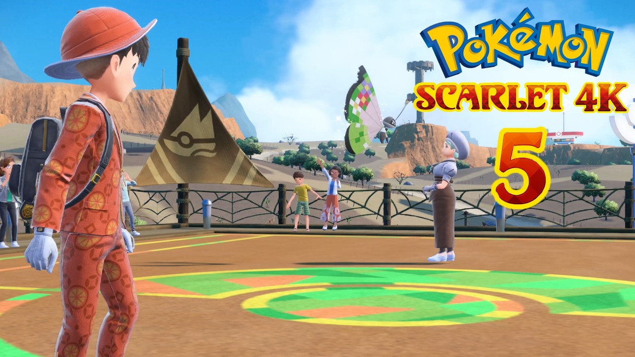 Pokémon Scarlet 4K Playthrough (5) Cortondo Gym