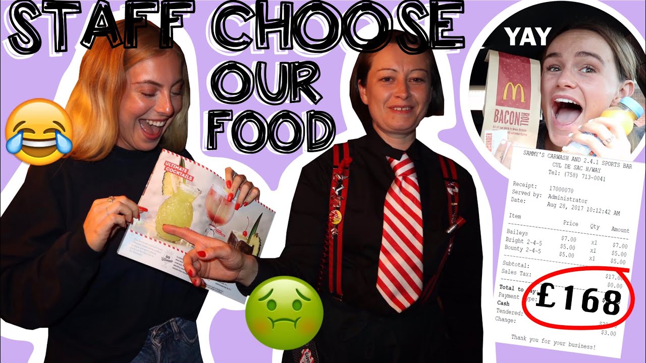 Letting Fast Food Employees DECIDE What We EAT For 24 HOURS  | Syd and Ell