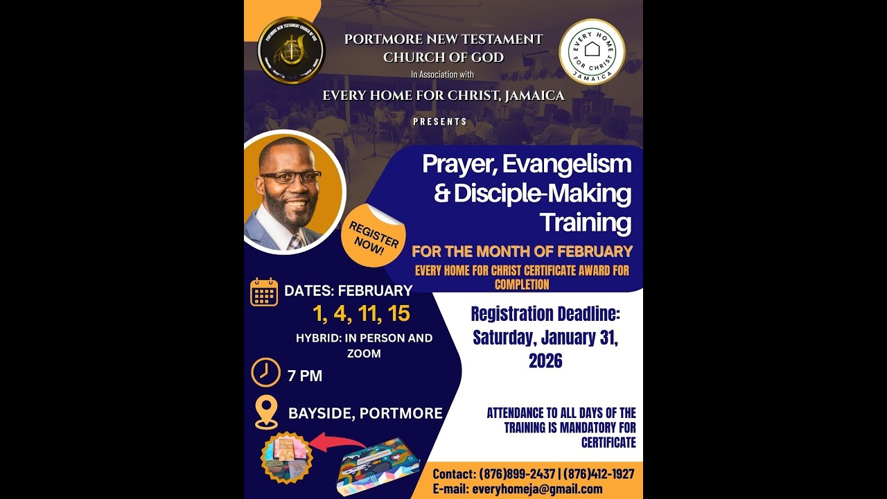 Prayer, Evangelism and Disciple-Making Training |  February 15, 2026