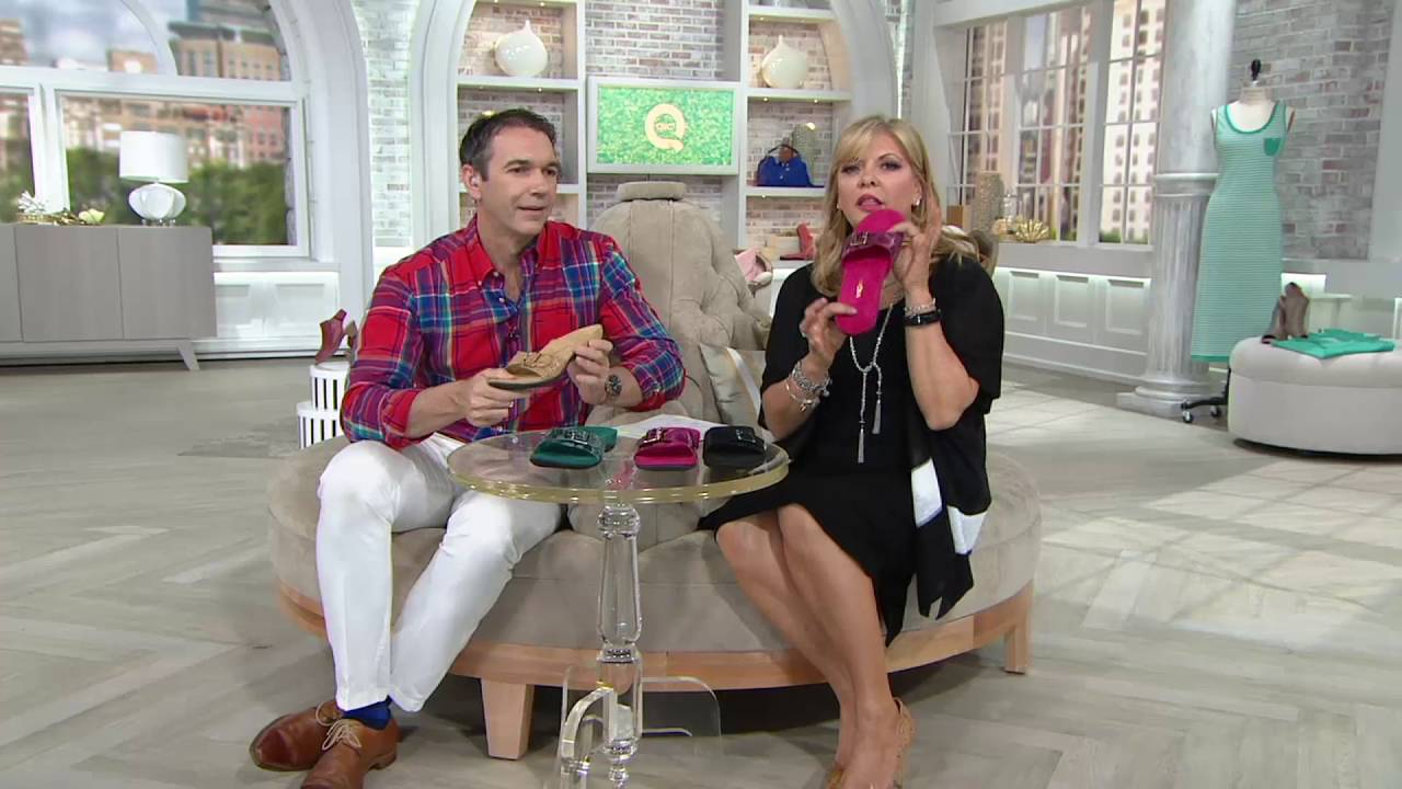 Vionic Orthotic Leather Slide Sandals - Santos on QVC