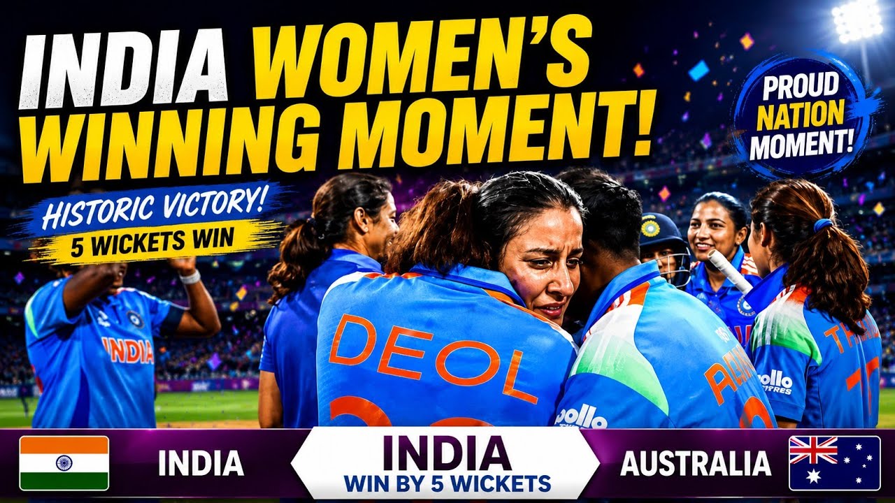 Watch - India Women's Winning Moment Today, Ind Vs Aus Women's World Cup, Jemimah Rodrigues batting