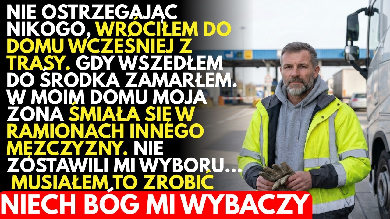Wróciłem WCZEŚNIEJ z trasy, odkryłem zdradę i ułożyłem plan, którego żona się NIE spodziewała
