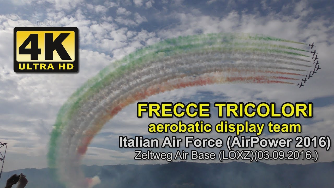 [4K] FRECCE TRICOLORI (Italian Air Force)(AirPower 2016)  Zeltweg Air Base (LOXZ)(03.09.2016.)