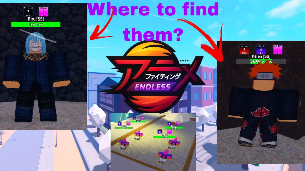 Anime fighting simulator: endless all NPC locations