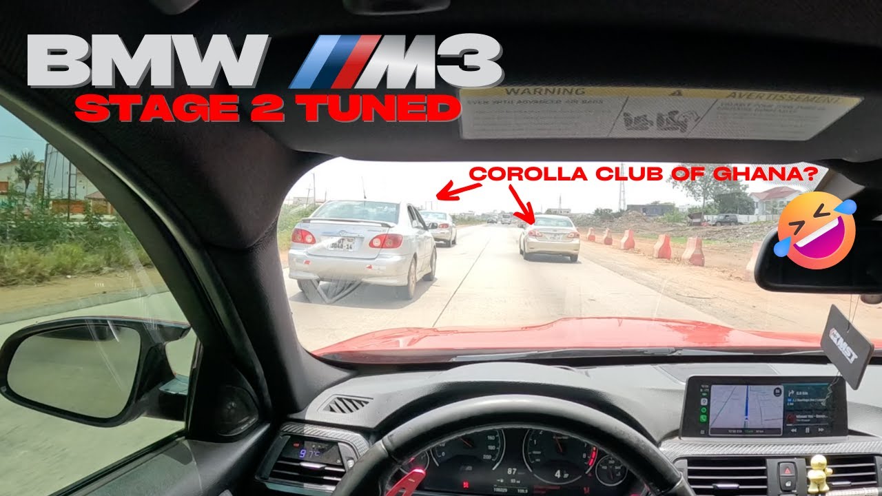 POV Drive in a STAGE 2 BMW F80 M3 || Tema to Accra Motorway || EXHAUST & ACCELERATIONS