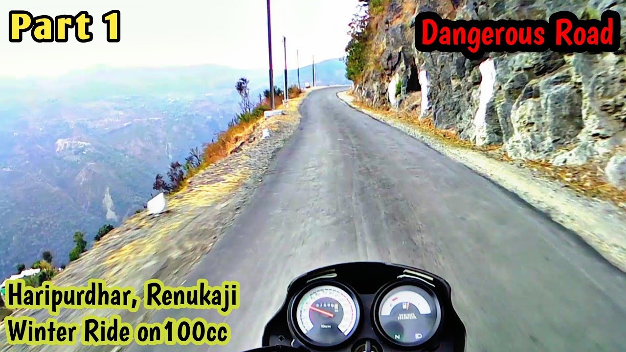 Haripurdhar , Himachal Pradesh Winter Ride on Splendor | Renukaji Mata Temple | Zoo | Lake  |Part 1