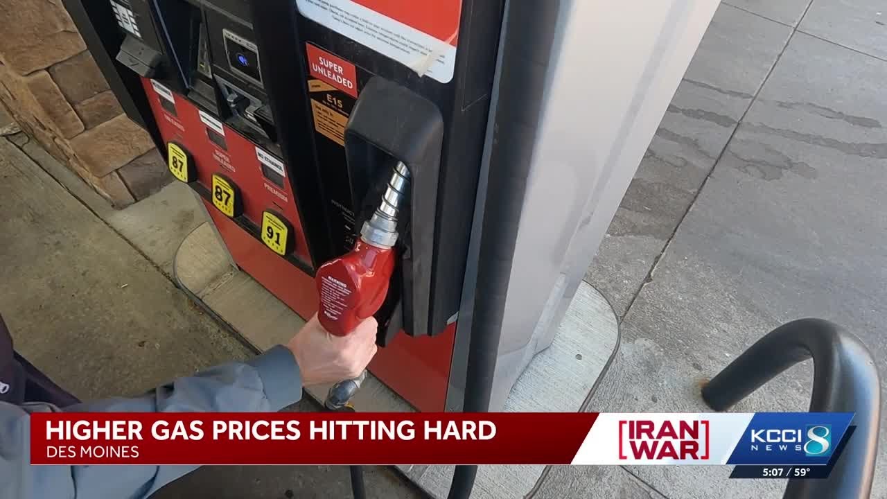 Rising gas prices frustrate Iowa drivers as costs jump at the pump