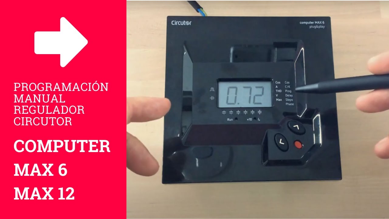 ✅ Regulador COMPUTER MAX [Circutor]: programación MANUAL