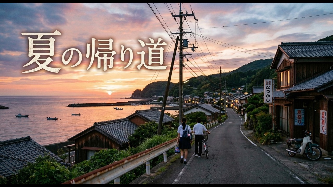 夏の帰り道｜胸が締め付けられる夏の記憶【Japanese Nostalgic Ballad】