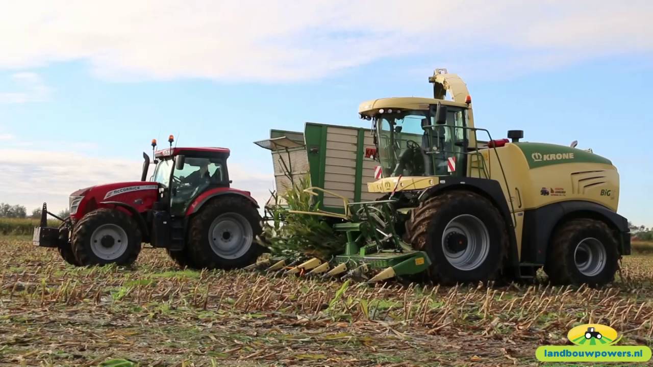 Maisoogst 2016 - De nieuwe Krone Big X 580 van loonbedrijf Maatschap Hoekstra Hantumhuizen