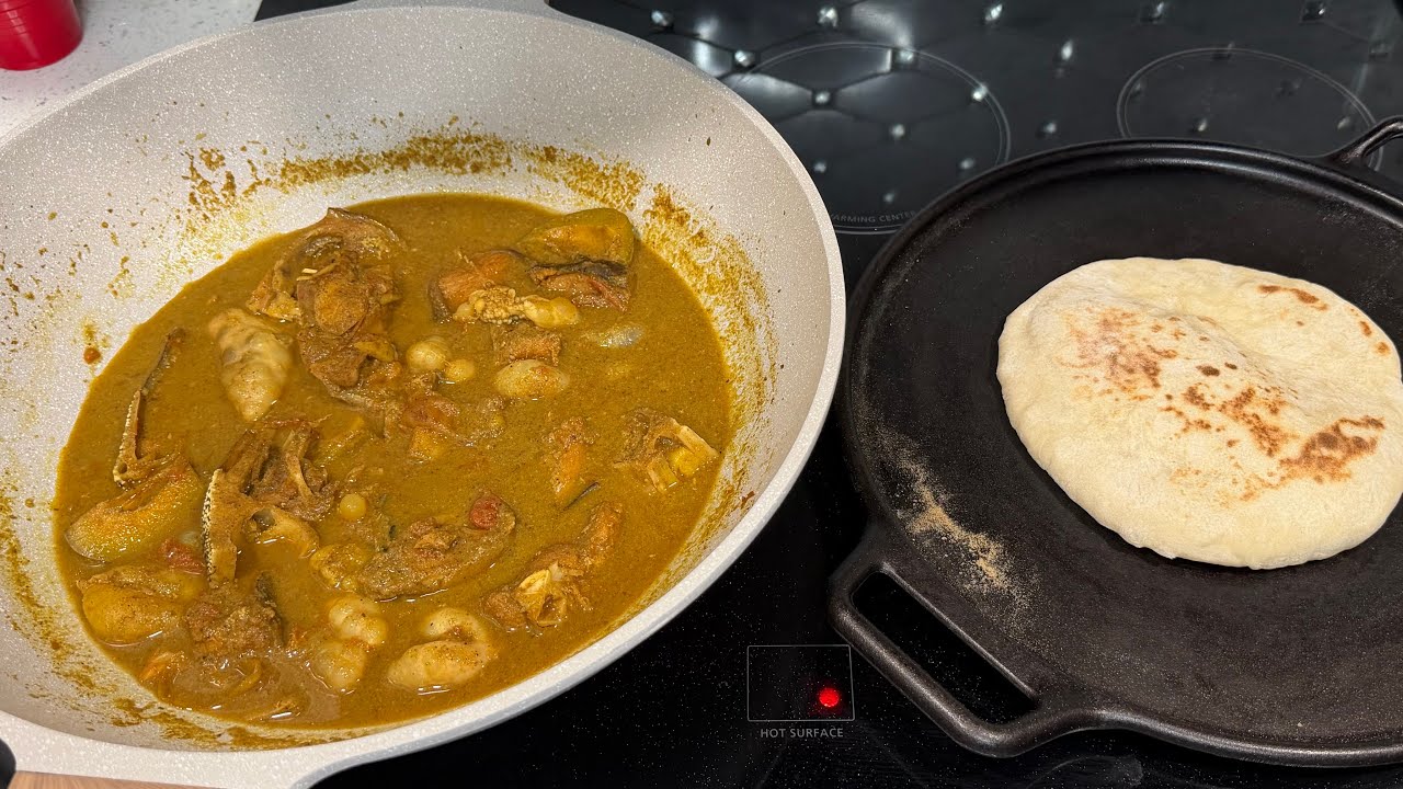 Chatak matak gilbaka curry and sada roti 
