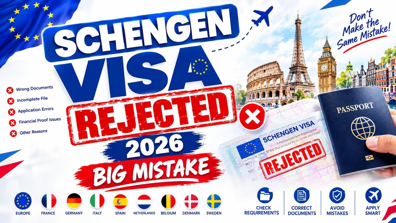Schengen Visa Reject Kyun Hota Hai? 2026 Ki Big Mistakes Zaroor Dekhein!