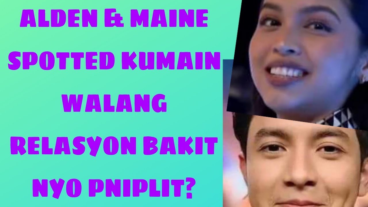 Alden & Maine spotted kumain walang  relasyon bakit nyo pniplit?#alden #aldub #maine #aldubnation