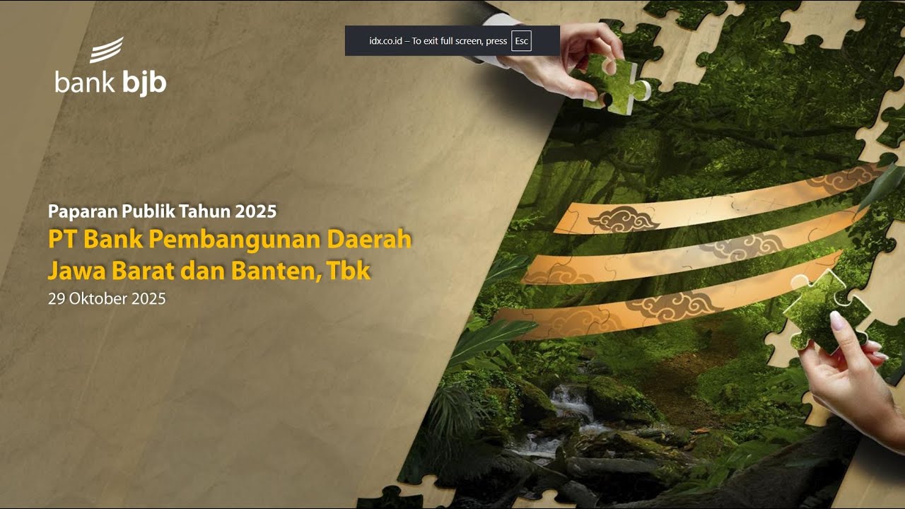Paparan Publik Bank Pembangunan Daerah Jawa Barat dan Banten Tbk Tahun 2025