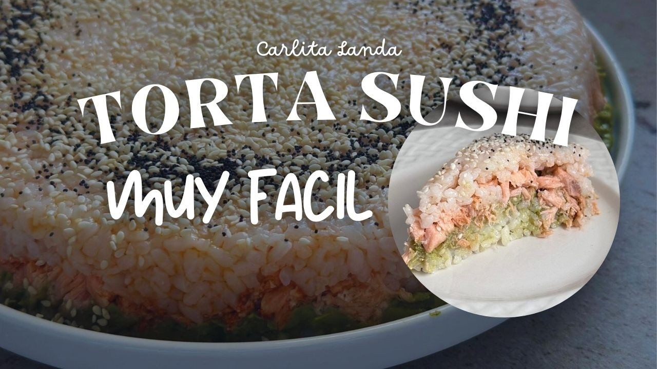 TORTA SUSHI 🍣🎂 Fácil y Sin Complicaciones