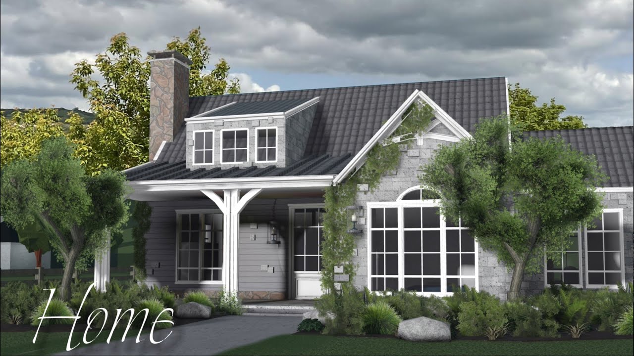 Bloxburg || Small Realistic Cottage home speedbuild