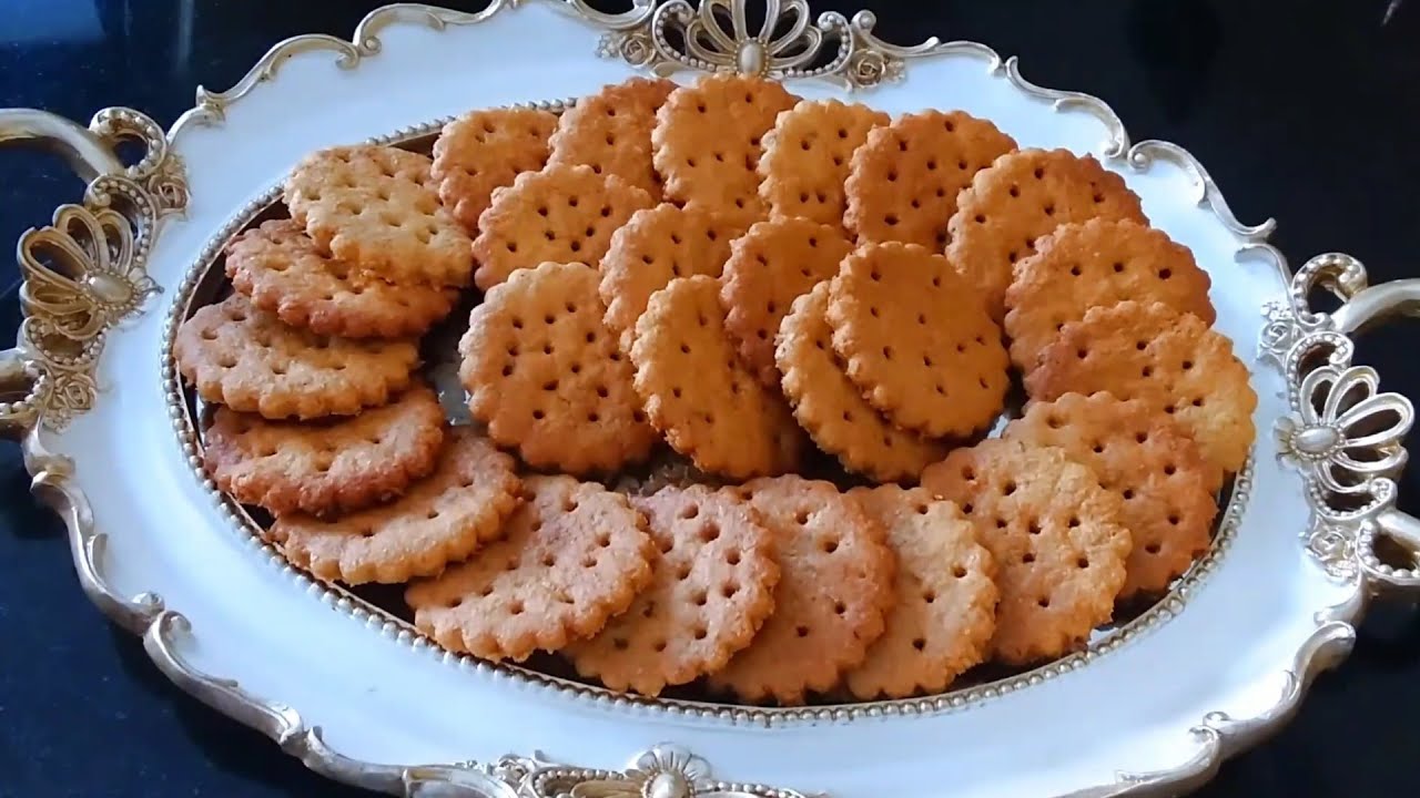 بسكوي بدقيق القمح الكامل اقتصادي بدون زبدة مقرمش و خفيف