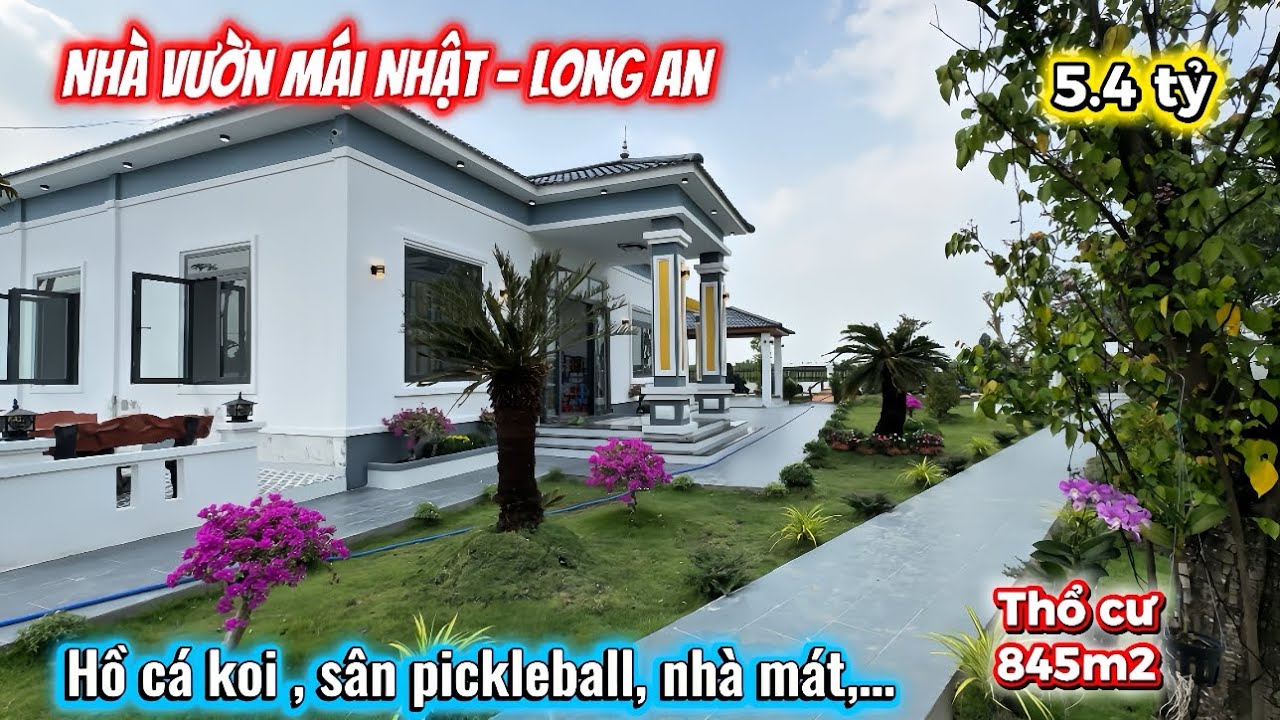 Tập 3570 Bán Nhà Vườn Nghĩ Dưỡng đẹp có sân pickleball ở Long An 
