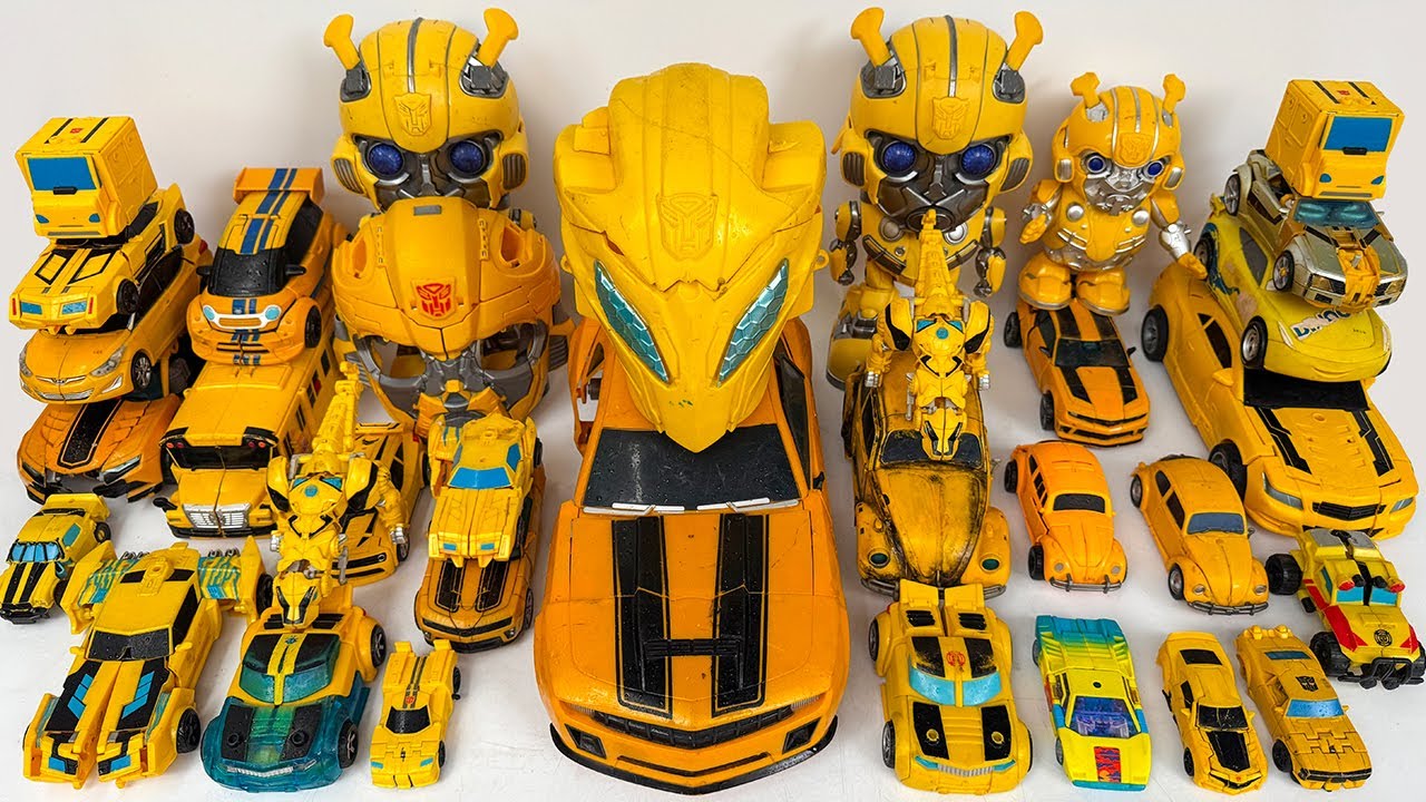 Full BUMBLEBEE Yellow Car Transportation - Transformers Rise of Beasts, Robot Truck & Dinosaur Movie