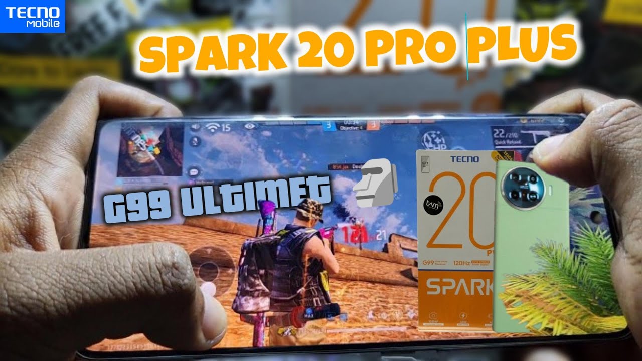 Tecno Spark 20 Pro+ Ram 8GB Game Test Free Fire Max | Handcam | Helio G99 Ultimate (6nm) | 5000 mAh